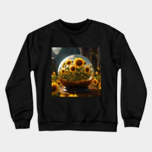 Encapsulated Sunflowers Crewneck Sweatshirt